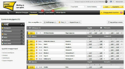 Interwetten Live Bettting