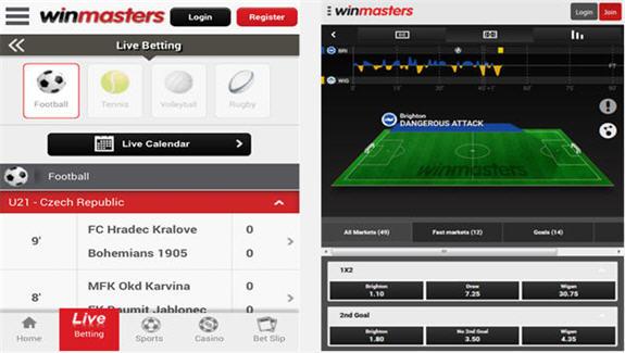 Winmasters Mobile App Android iOS Application